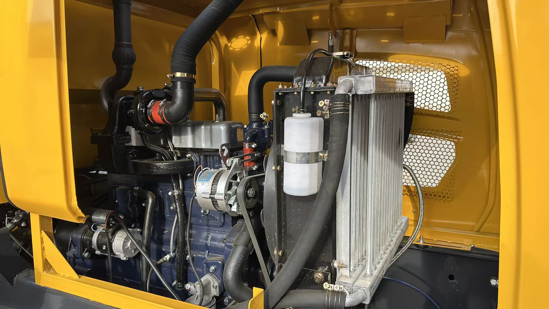 Loader workshop with multiple machines